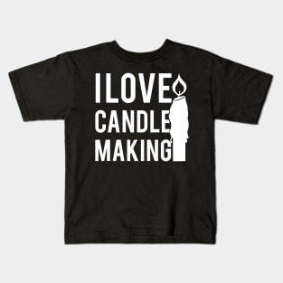 I love Candle Making Kids T-Shirt